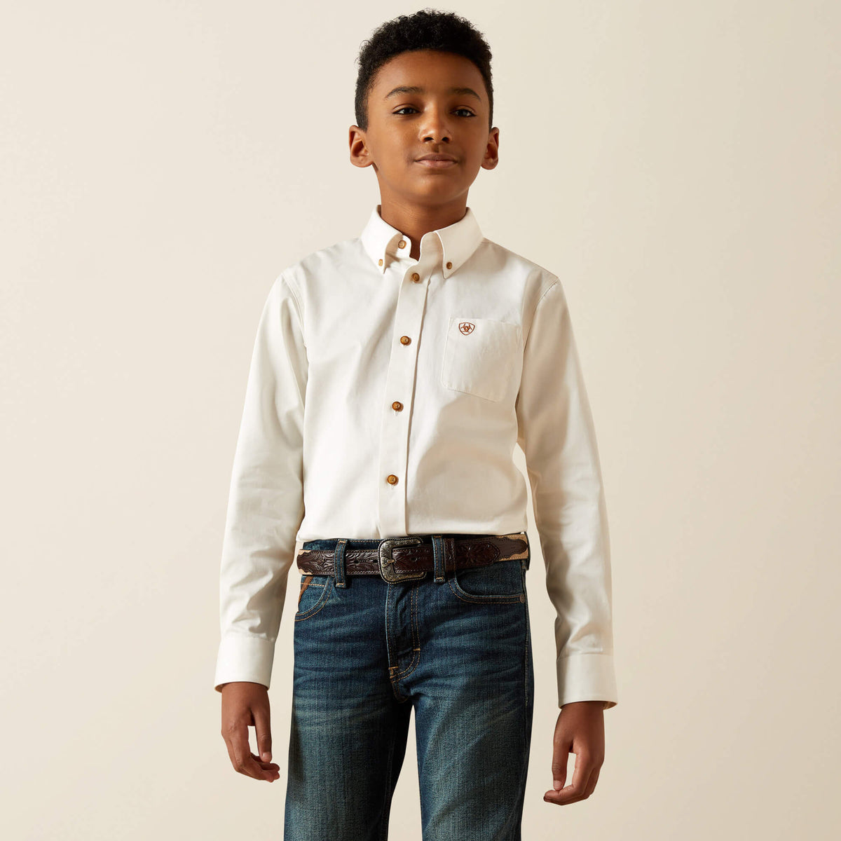 Solid Twill Classic Fit Shirt - Kids