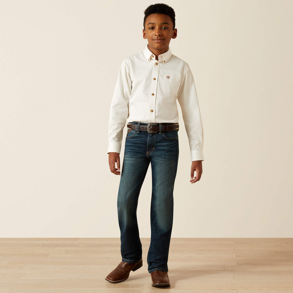 Solid Twill Classic Fit Shirt - Kids