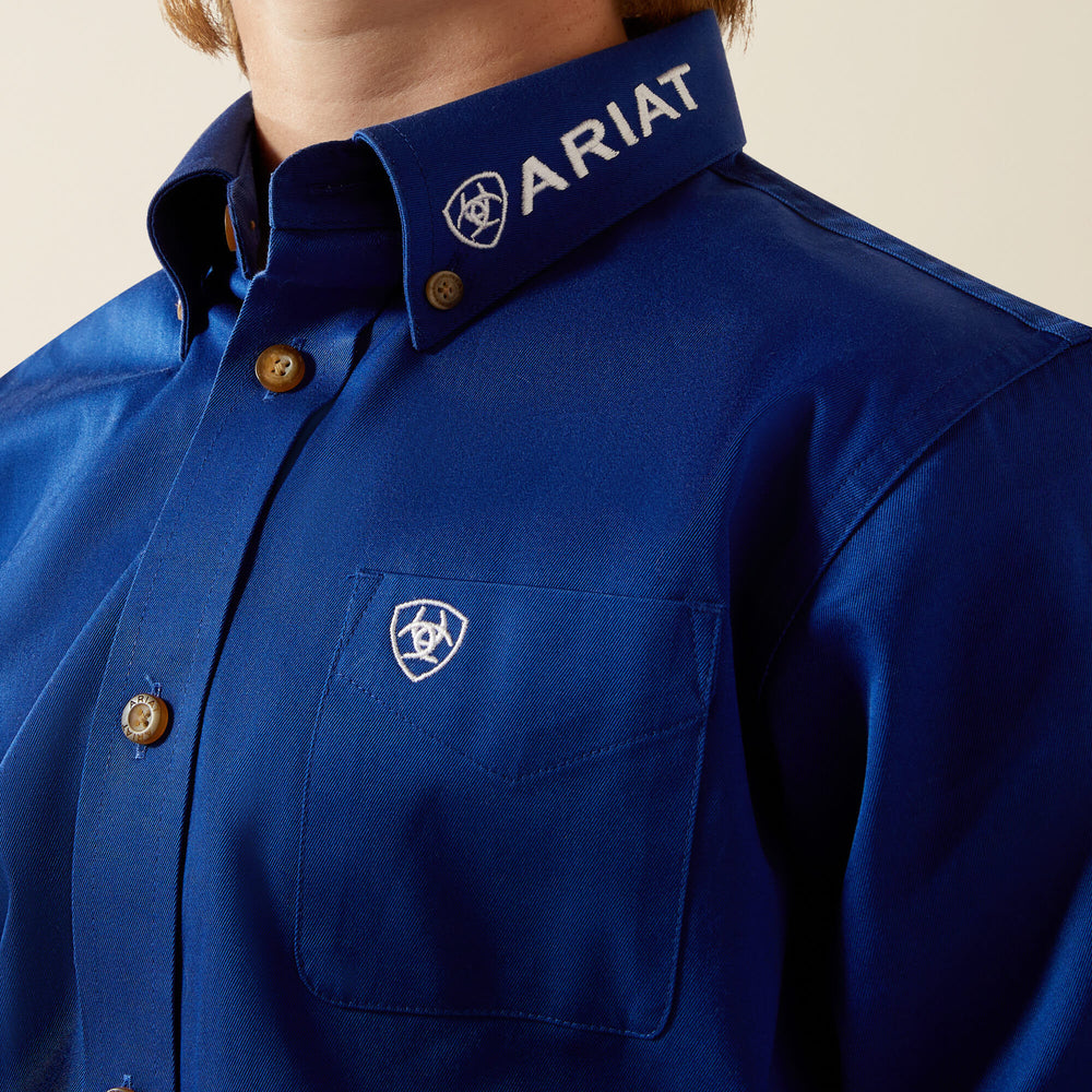 Team Logo Twill Classic Fit Shirt - Kids