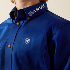 Team Logo Twill Classic Fit Shirt - Kids