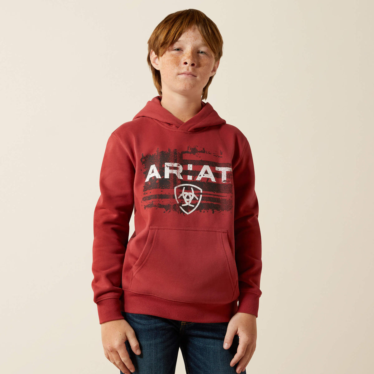 Ariat Liquid Stamp Flag Hoodie - Kids