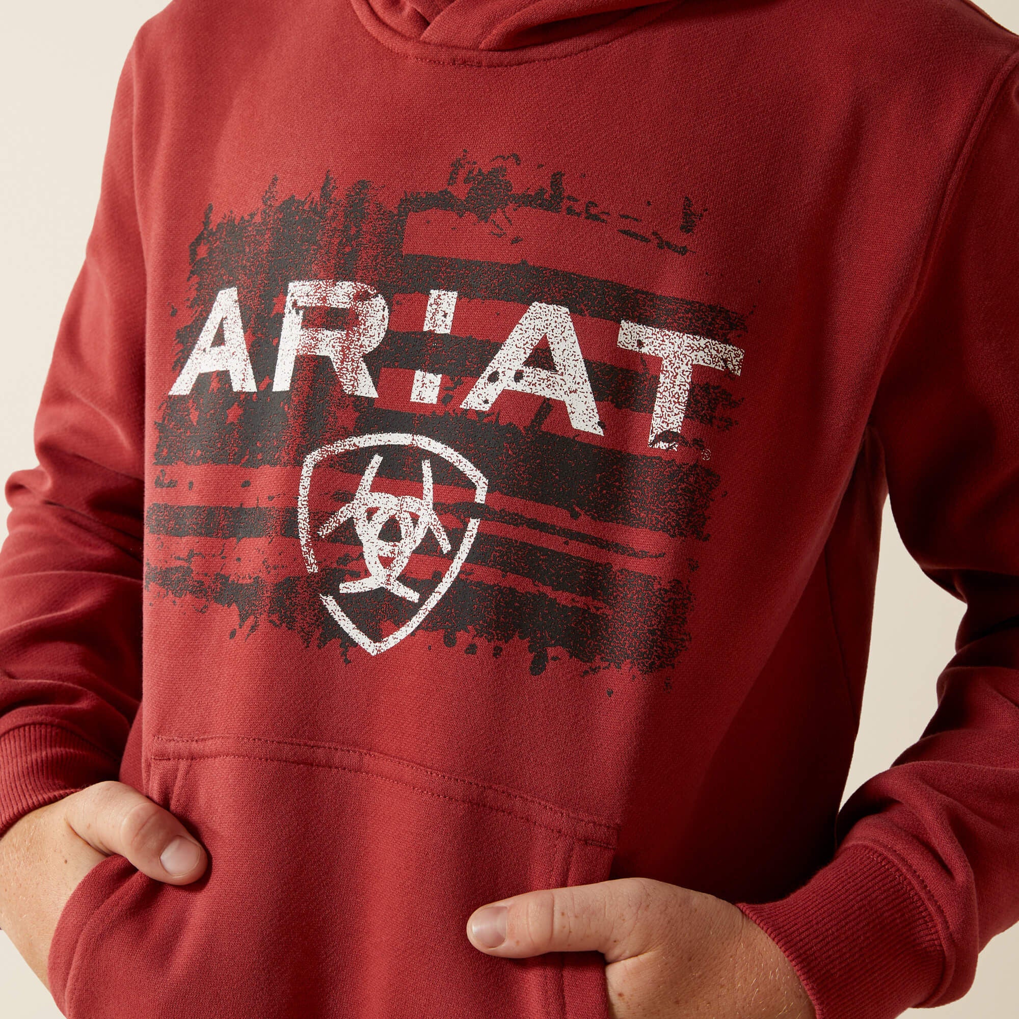 Ariat Liquid Stamp Flag Hoodie - Kids
