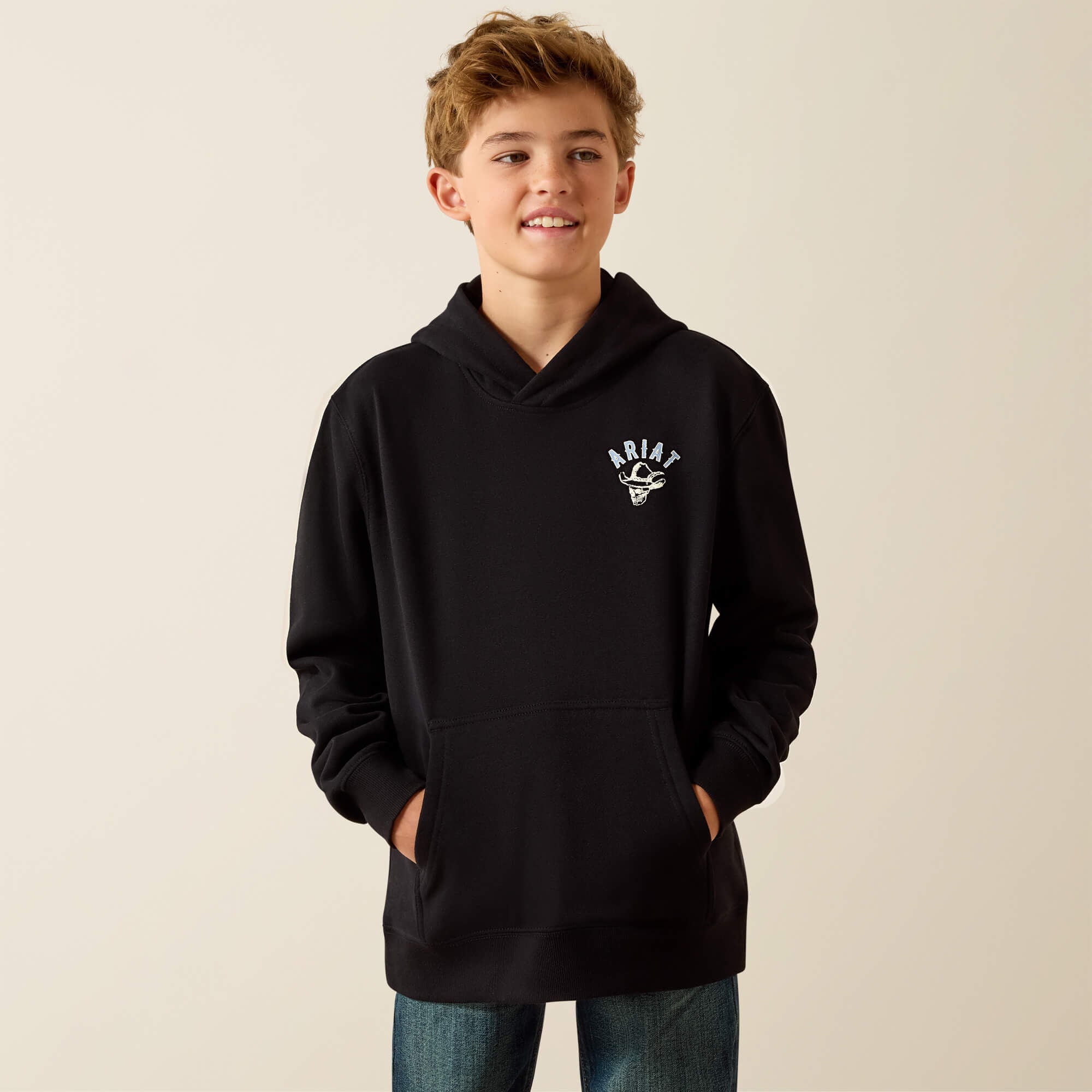 Ariat Stitched Skull Hoodie - Kids