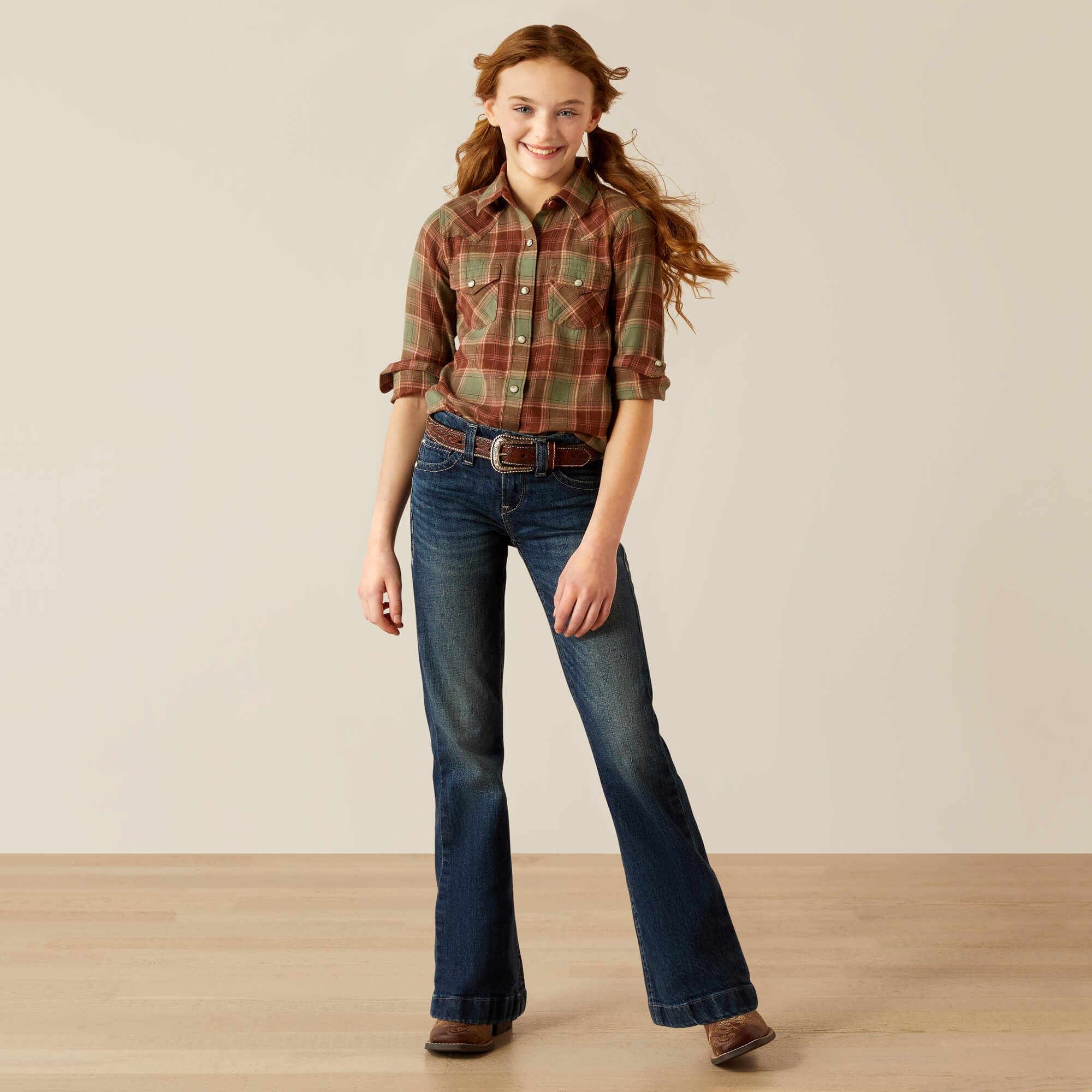 Ava Plaid Shirt - Kids