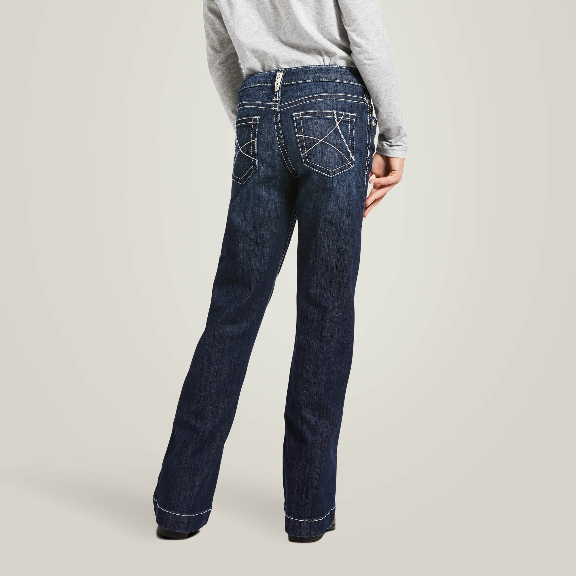 Trouser Mid Rise Stretch Ella Wide Leg Jean - Kids
