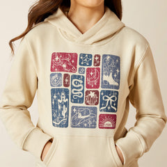 Western Blocks Hoodie - Kids