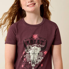 Ariat Skulls Florals T-Shirt - Kids