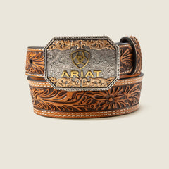 Floral Tooled Belt - Trends