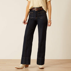 Ultra High Rise Tomboy Western Utility Wide Leg Jean - Trends