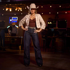 Ultra High Rise Tomboy Western Utility Wide Leg Jean - Trends