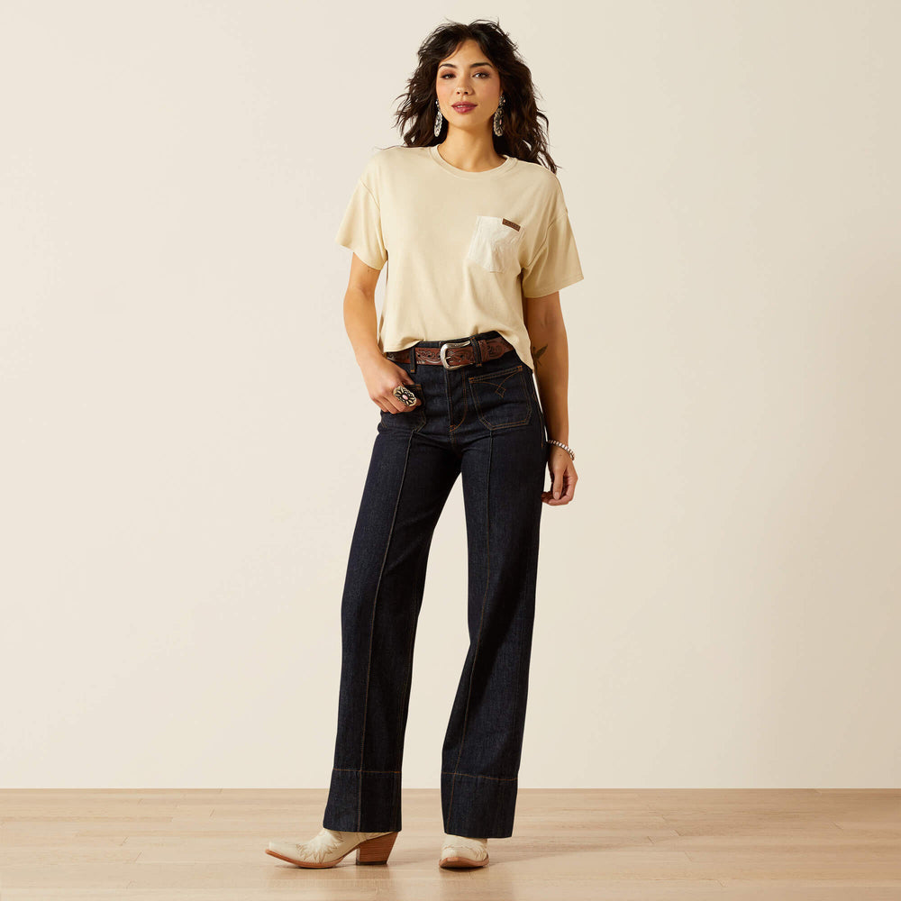 Ultra High Rise Tomboy Western Utility Wide Leg Jean - Trends