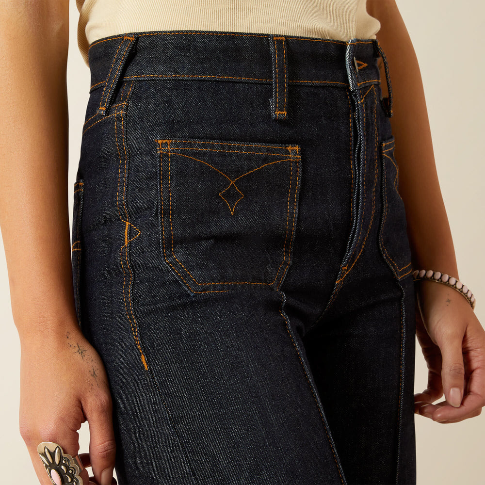 Ultra High Rise Tomboy Western Utility Wide Leg Jean - Trends
